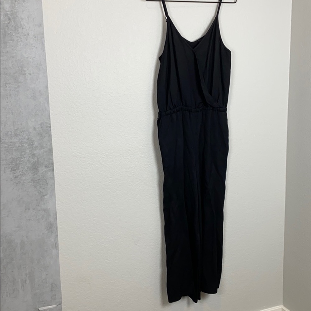 Loft surplice front black jumpsuit - Picture 5 of 12